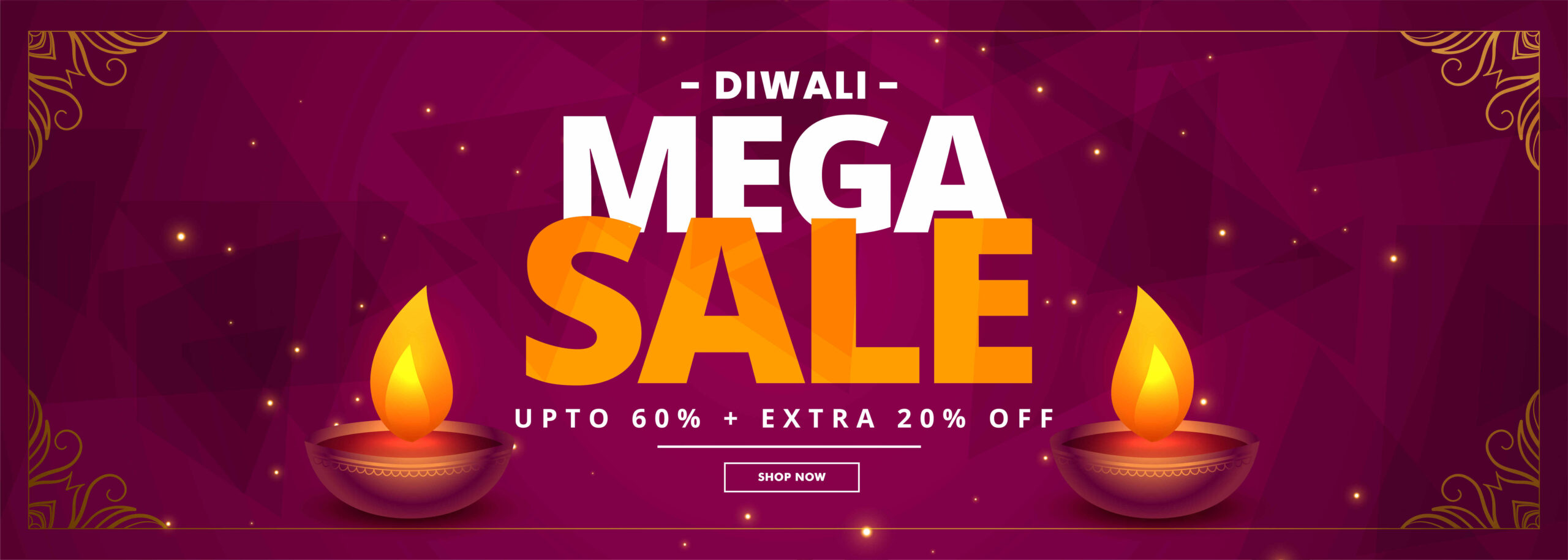 diwali mega sale and offer festival banner design